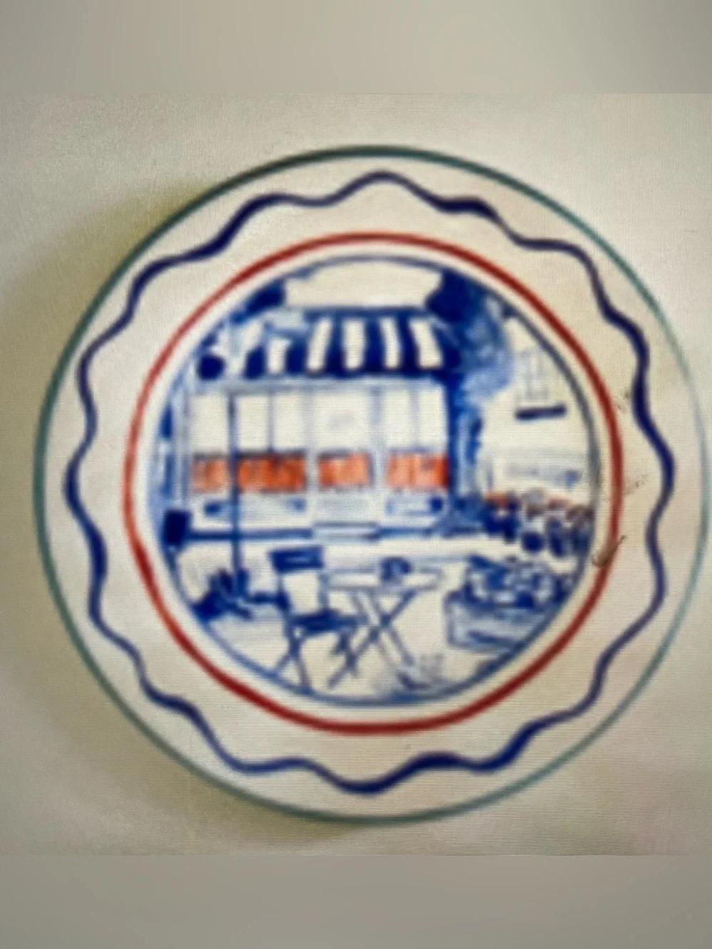 ❤️ ANTHROPOLOGIE DAMSON MADDER ITALIAN STONEWARE DESSERT PLATE NEW